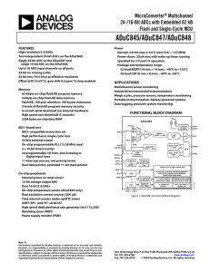Analog Devices ADuC845, ADuC847, ADuC848 Data Sheet