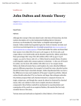John Dalton and Atomic Theory — www.boundless.com — Readability
