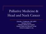 Palliative Medicine and Head and Neck Cancer