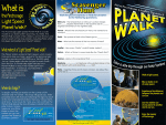 The Planet Walk Brochure - Take it on the walk for fun on the go