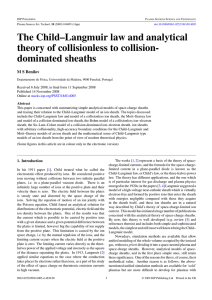 The Child--Langmuir law and analytical theory of collisionless to