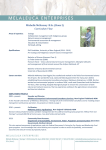 Michelle McKemey`s CV - Melaleuca Enterprises