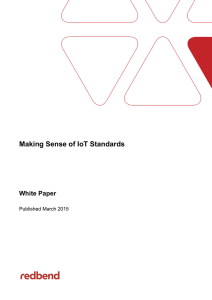 Making Sense of IoT Standards