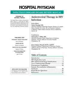 Antiretroviral Therapy in HIV Infection