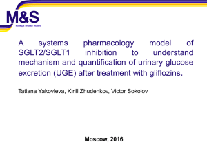 A systems pharmacology model of SGLT2 and SGLT1 inhibition to