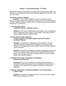 Chapter 9 Community Processes: Species Interactions and