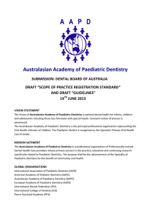 Australasian Academy of Paediatric Dentistry