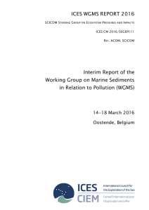 01 WGMS - Report of the Working Group on Marine Sediments in