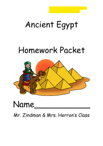 Ancient-Egypt - Mr. Zindman`s 6th Grade Class