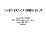 a new era of opening up - Columbia Business School