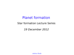 Planet formation