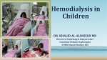 Hemodialysis in Children - SSN