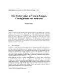 The Water Crisis in Yemen: Causes, Consequences