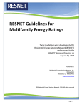 RESNET Guidelines for Multifamily Energy Ratings