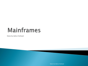 Mainframes - 123seminarsonly.com