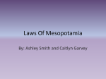 Laws Of Mesopotamia - CaitlynGarveyElectronicPortfolioWiki
