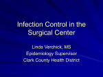 Infection Control in the Surgical Center