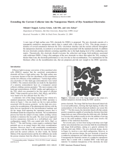 Extending the Current Collector into the Nanoporous