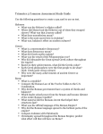 Trimester 2 Common Assessment Study Guide