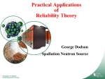 Basic Reliability Theory Including Reliability Models