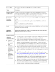 Lesson Title Geography of the Modern Middle East and North Africa