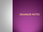grammar notes powerpoint1