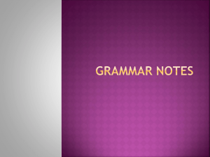 grammar notes powerpoint1