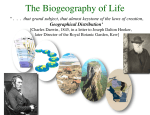 The Biogeography of Life - U.W.