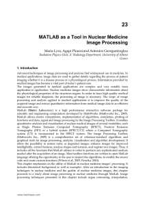MATLAB as a Tool in Nuclear Medicine Image Processing