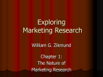 The Nature of Marketing Research