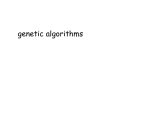 genetic algorithms - Electronic Systems Group