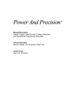Power and Precision Manual