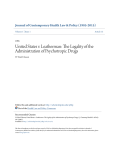 The Legality of the Administration of Psychotropic Drugs