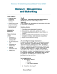 Module 8: Biospecimens and Biobanking