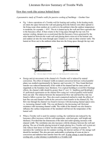 Literature Review Summary of Trombe Walls