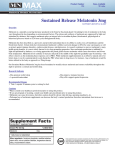 Sustained Release Melatonin 3mg