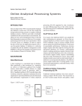 O Online Analytical Processing Systems