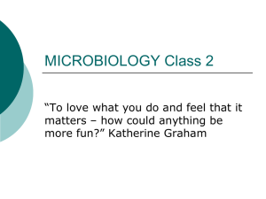 MICROBIOLOGY Class 2