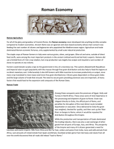 Roman Economy - Ferrell World History