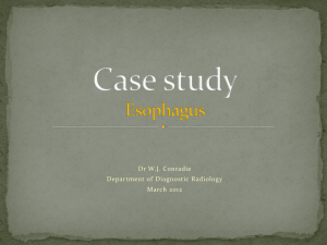 Case study Oesophagus
