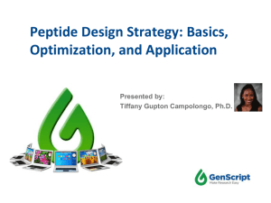 Peptide Design Strategy