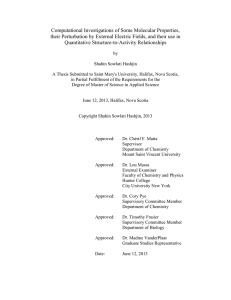 Computational Investigations of Some Molecular Properties, their