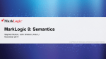 MarkLogic 8: Semantics