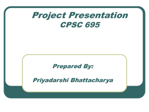 Project Presentation - University of Calgary