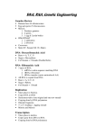 DNA, RNA, Genetic Engineering