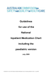 Guidelines for use of the National Inpatient Medication Chart