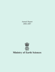 Annual Report - Ministry of Earth Sciences