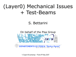 Mechanical issues + test beams