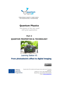 From photoelectric effect to digital imaging - beim Quantum Spin