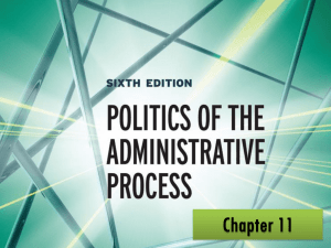 Politics of the Administrative Process